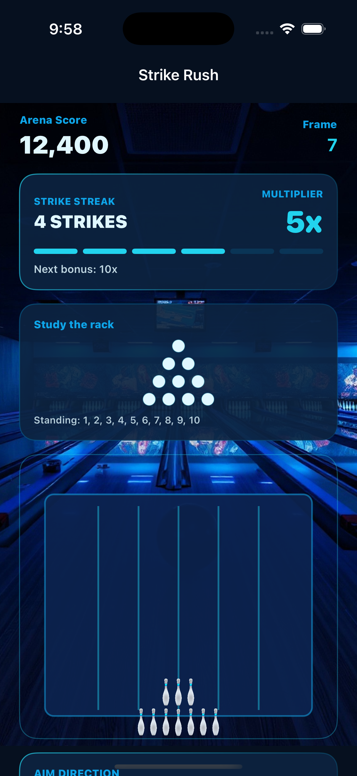 Strike Rush gameplay screen